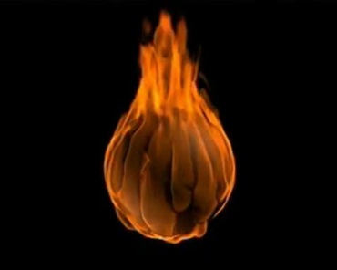 球体圆球燃烧火焰球特效视频素材