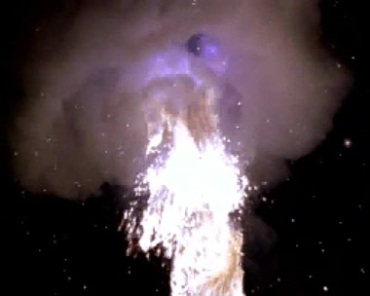 爆炸火星粒子起火火焰燃烧视频素材