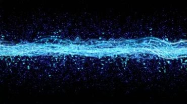 蓝色粒子光线星空银河视频素材