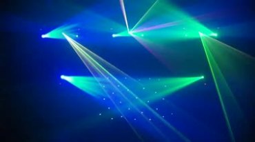 激光发射光线动感灯光(有音乐)视频素材