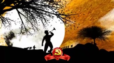 红军长征翻雪山过草地泸定桥(有音乐)视频素材