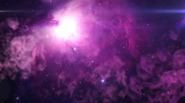 宇宙深处紫色星云唯美星空视频素材