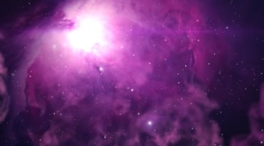 宇宙深处紫色星云唯美星空视频素材