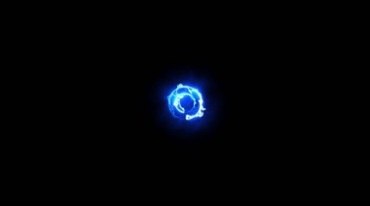 蓝色法术魔法电流粒子圆圈闪烁特效视频素材