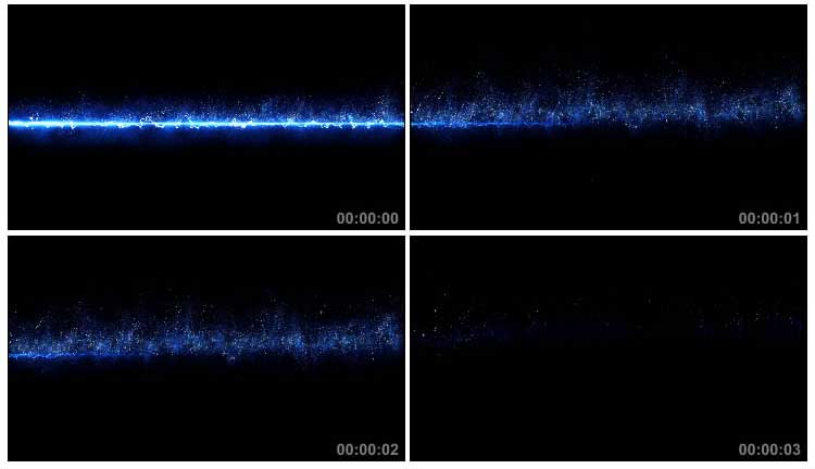 蓝色魔法线条粒子光条特效视频素材