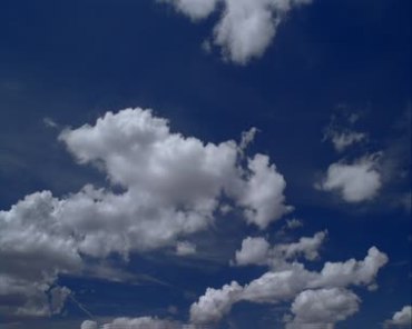 蓝天白云飘移动态变幻实拍视频素材