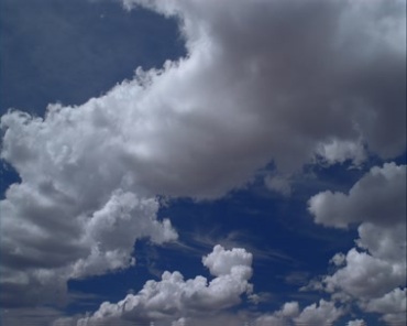 蓝天白云飘移动态变幻实拍视频素材