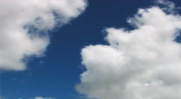 蓝天白云白色云层移动视频素材