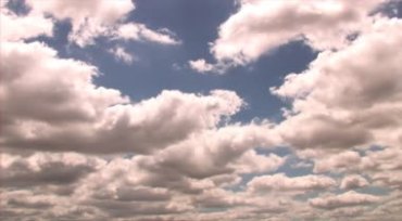 空中云朵云层云团白云飘移视频素材