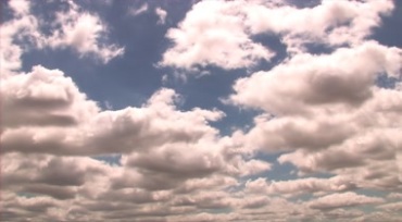 空中云朵云层云团白云飘移视频素材