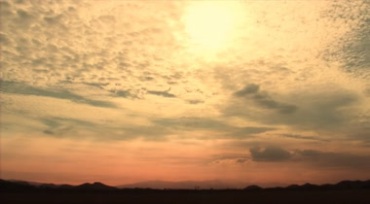 天空夕阳红色晚霞彩霞云层视频素材