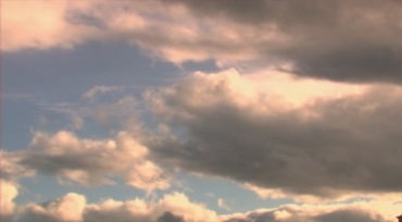 天空晚霞云层飘移视频素材