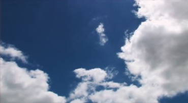 蓝天白云白色云团云层移动延时拍摄视频素材