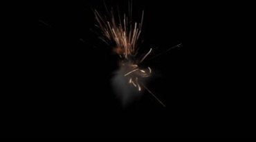 爆破火花迸射爆炸火星飞溅黑屏抠像特效视频素材