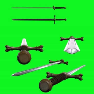 刀剑宝剑御剑飞剑绿幕特效视频素材