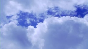 蓝天白云风起云涌云团云层翻涌飘移视频素材