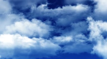 蓝天白云镜头在云层中穿梭视频素材