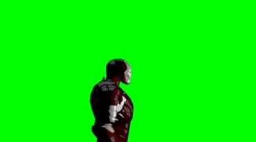 钢铁侠盔甲绿屏抠像影视特效（带通道）视频素材