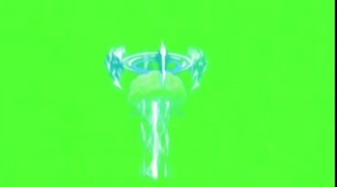 魔幻传送门电流放电绿屏抠像特效视频素材