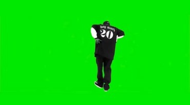 街舞嘻哈街头舞蹈鬼步舞绿屏抠像特效视频素材