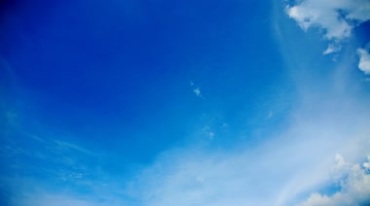 蓝色天空云朵飘过淡雅素净背景视频素材
