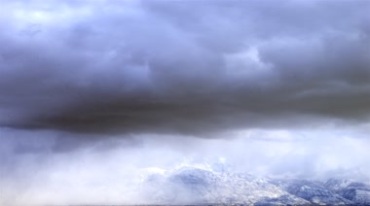 雪山的云层飘移延时摄影视频素材