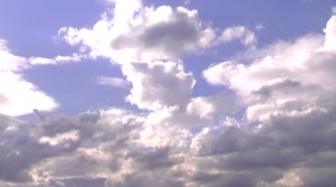 蓝天白云云彩移动延时摄影视频素材