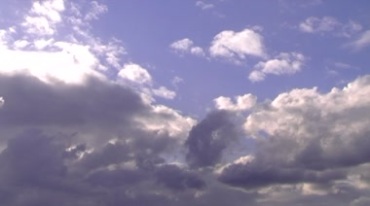 蓝天白云云彩移动延时摄影视频素材