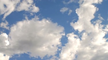 蓝天云层云团白云飘动视频素材