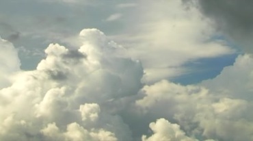 天空云团云层快速飘动视频素材