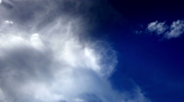 蓝天白云云雾云层快速流动视频素材