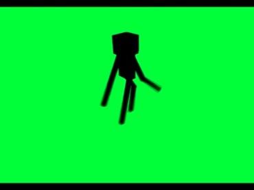 游戏我的世界小黑绿屏抠像后期特效视频素材