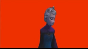 冰雪奇缘ELSA公主绿屏特效视频素材