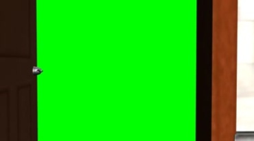 门外绿屏抠像特效视频素材