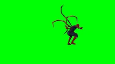 蜘蛛侠绿屏抠像影视后期特效视频素材