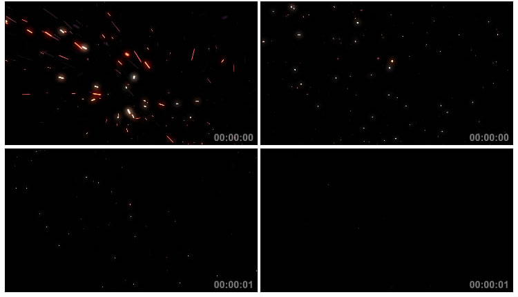 粒子爆炸火星迸射后期特效视频素材
