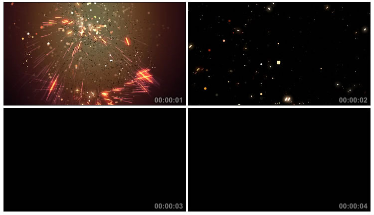 粒子爆炸火星四射火花粒子后期特效视频素材