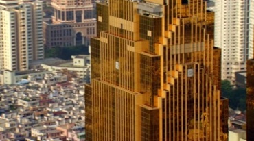 重庆黄金双子塔城市建筑实拍视频素材