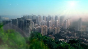 城市楼盘住宅小区环境优美全景视频素材