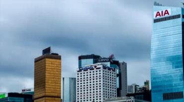 香港城市高楼大厦街景延时摄影实拍视频素材