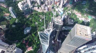 超美香港高楼建筑群国际城市宣传航拍视频素材