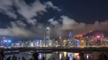 唯美香港维多利亚港美景高清延时拍摄视频素材