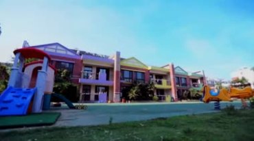 国际幼儿园建筑楼房子设施实拍视频素材