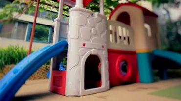 国际幼儿园建筑楼房子设施实拍视频素材