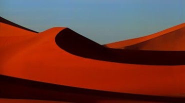 黄昏的红色沙漠实拍视频素材