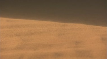 沙漠里沙子特写吹沙流沙实拍视频素材