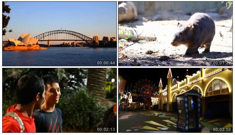 澳大利亚自然风光动物人文旅游形象宣传片视频素材