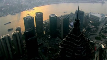 上海城市交通大楼视频素材