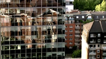 外国城市建筑群街头街景视频素材
