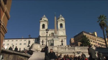 罗马名胜古迹城市旅游街景风光实拍视频素材